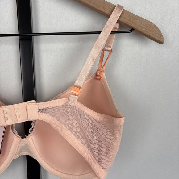 NEW Victoria's Secret Very Sexy Lace Demi Bra 32DD Lightly Lined Underwire Pink - Picture 5 of 9